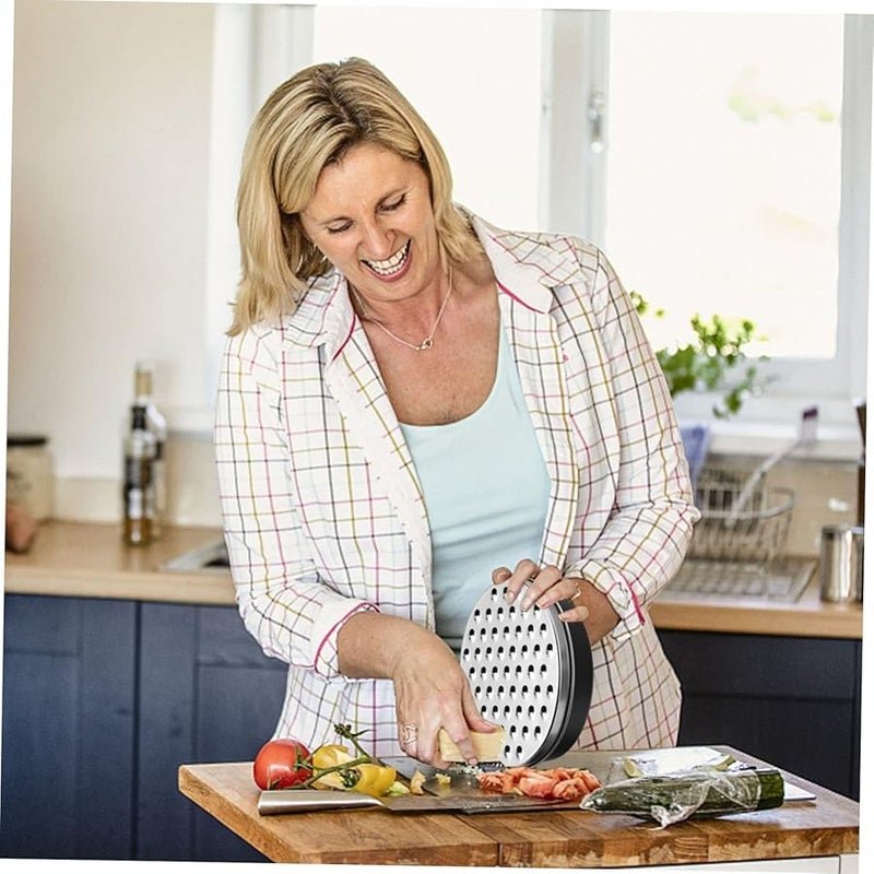 Alipis Stainless Steel Hand Crank Cheese Grater and Vegetable Spiralizer - Image 3